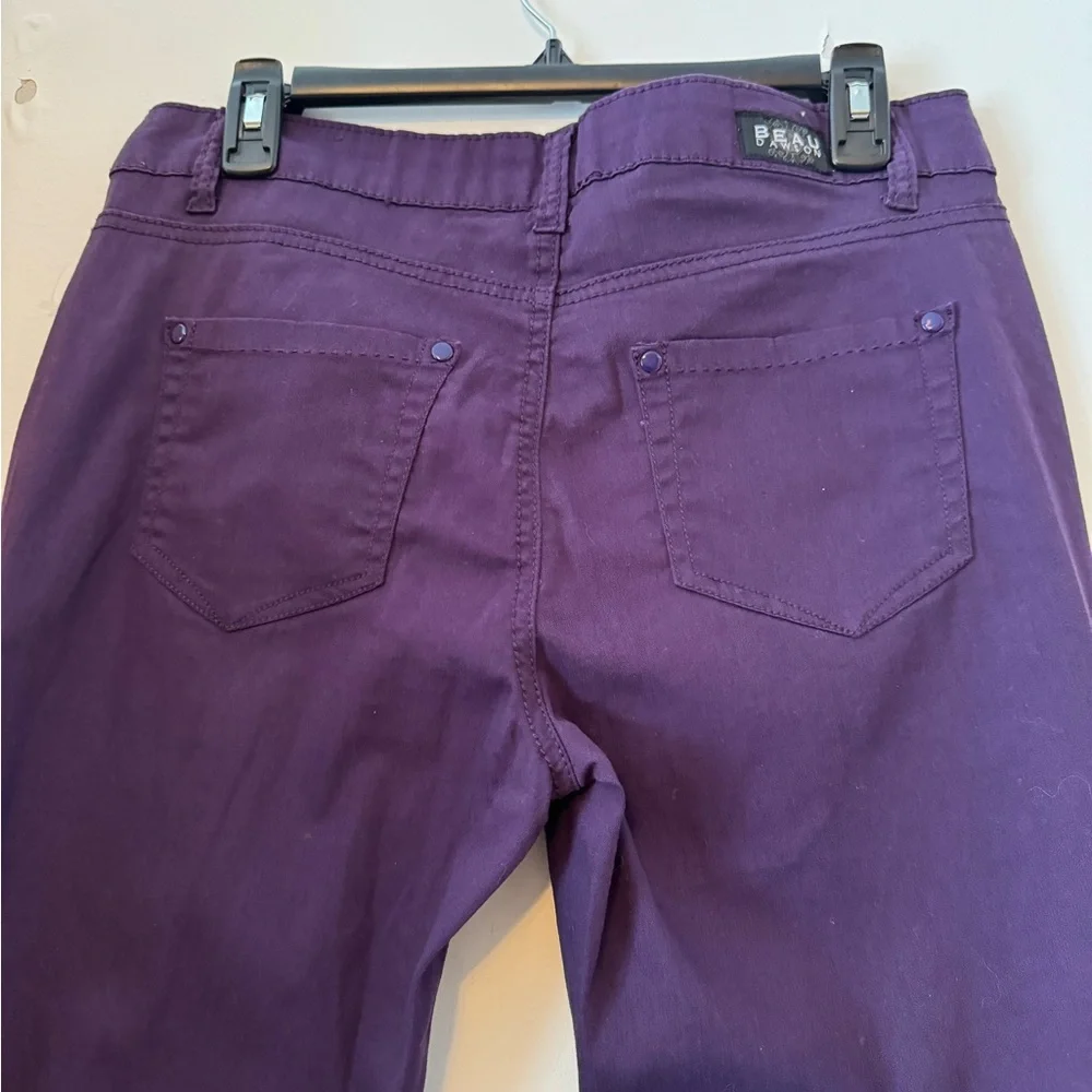 3/$20 Beau Dawson Women’s Purple Relaxed Fit Tapered Skinny Jeans NWT - Size 10P - Picture 7 of 10